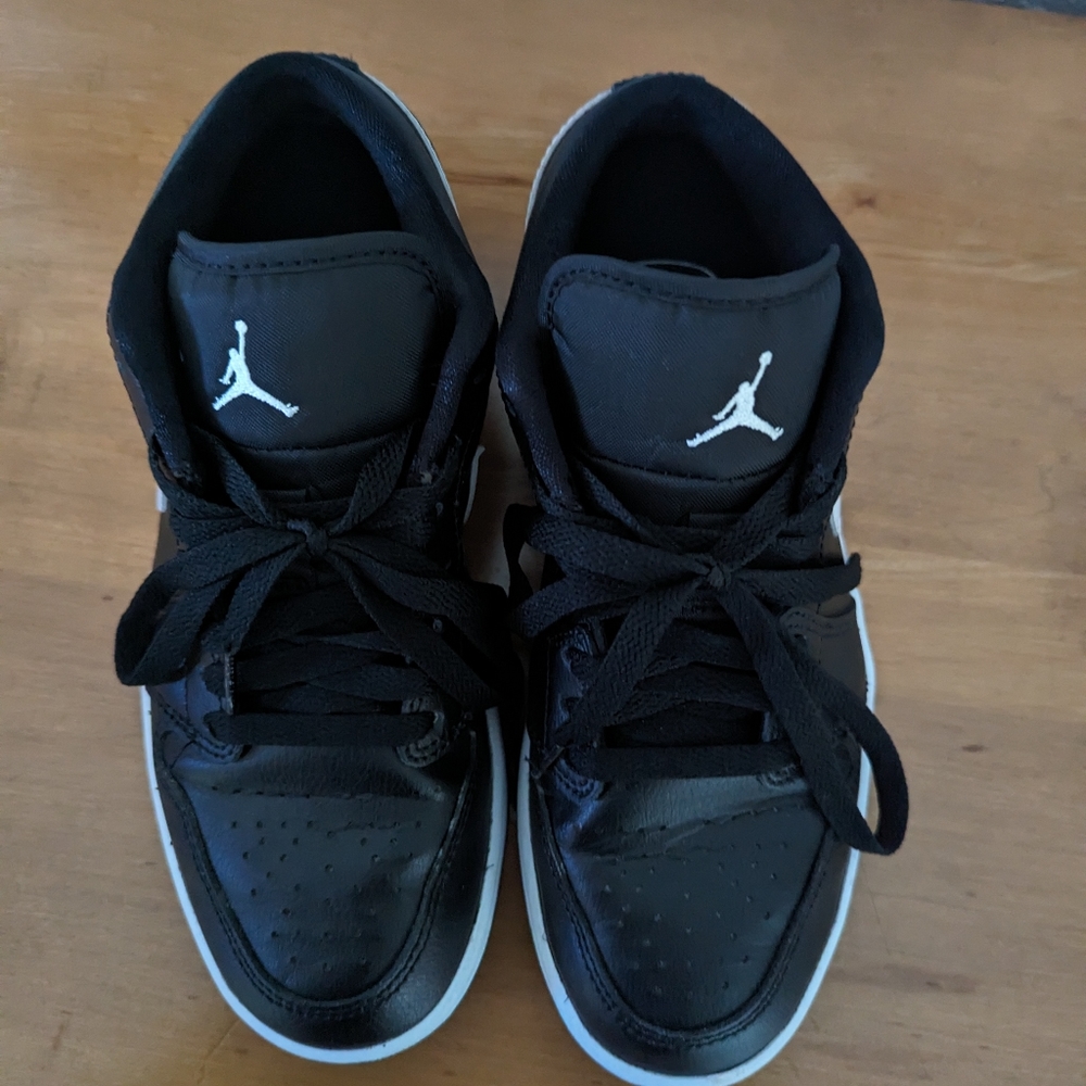 Nike Air Jordan Low, black and white, size Women's US 6.5